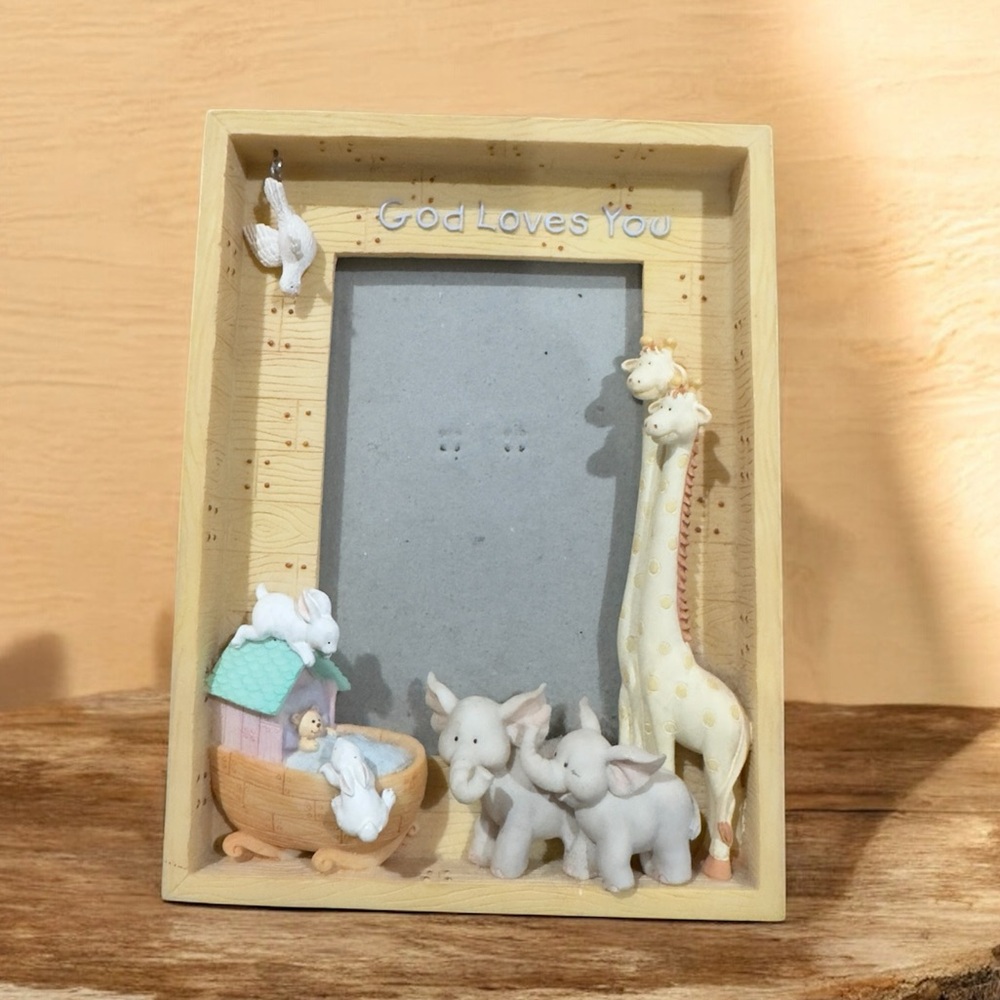 Russ Baby Notes from Noah Picture Frame 4x6 Nursery Baby Gift Keepsake